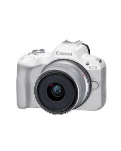 Canon EOS R50 & RF-S 18-45mm F4.5-6.3 IS STM Lens - White 