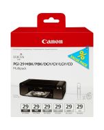 Canon PGI-29 MBK/PBK/DGY/GY/LGY/CO 6 Ink Cartridge Multipack