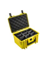 B&W Case Type 2000 Yellow with Dividers