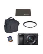 Sony Alpha 6400 Mirrorless Camera & E PZ 16-50mm ProMaster Kit